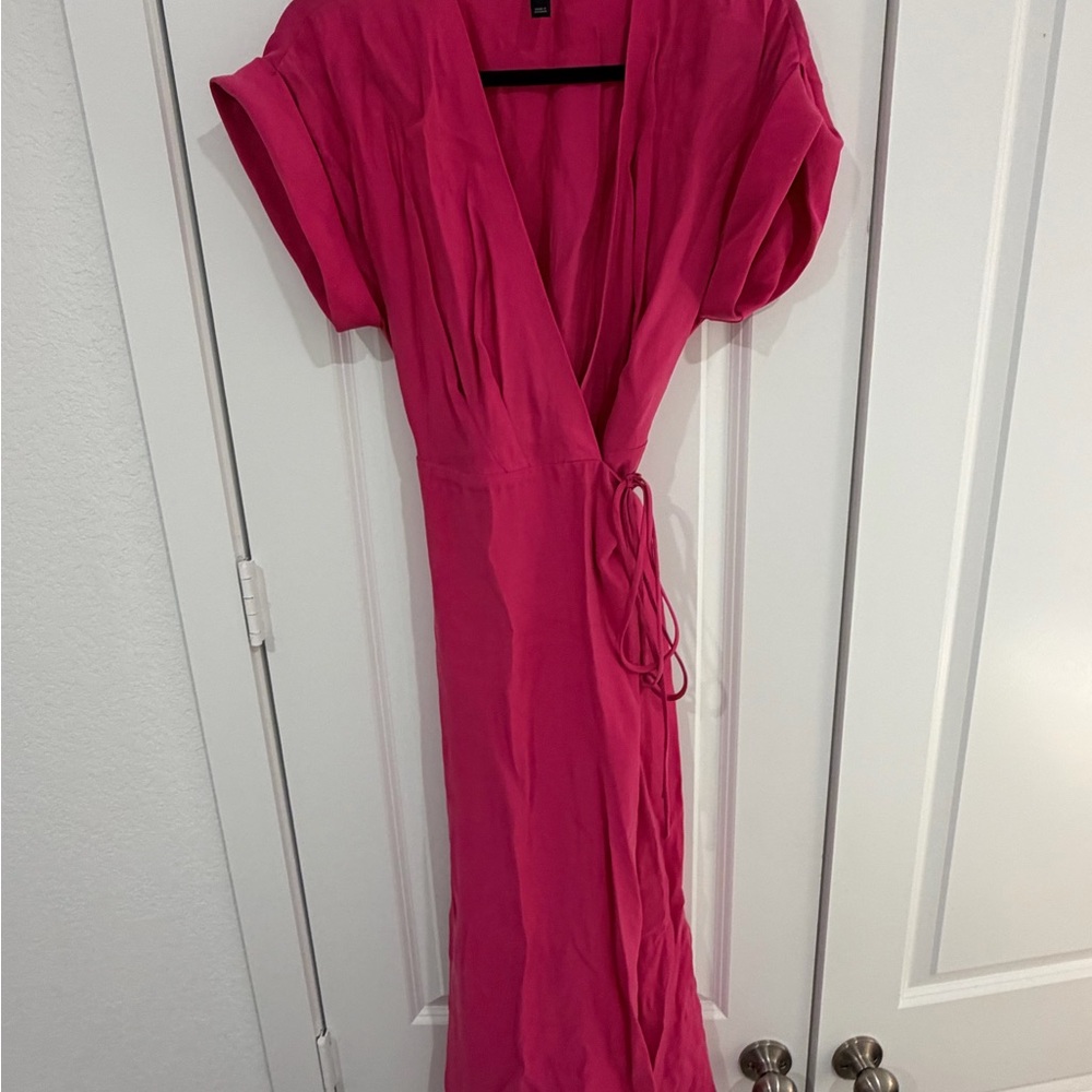 Mango Pink Wrap Dress
